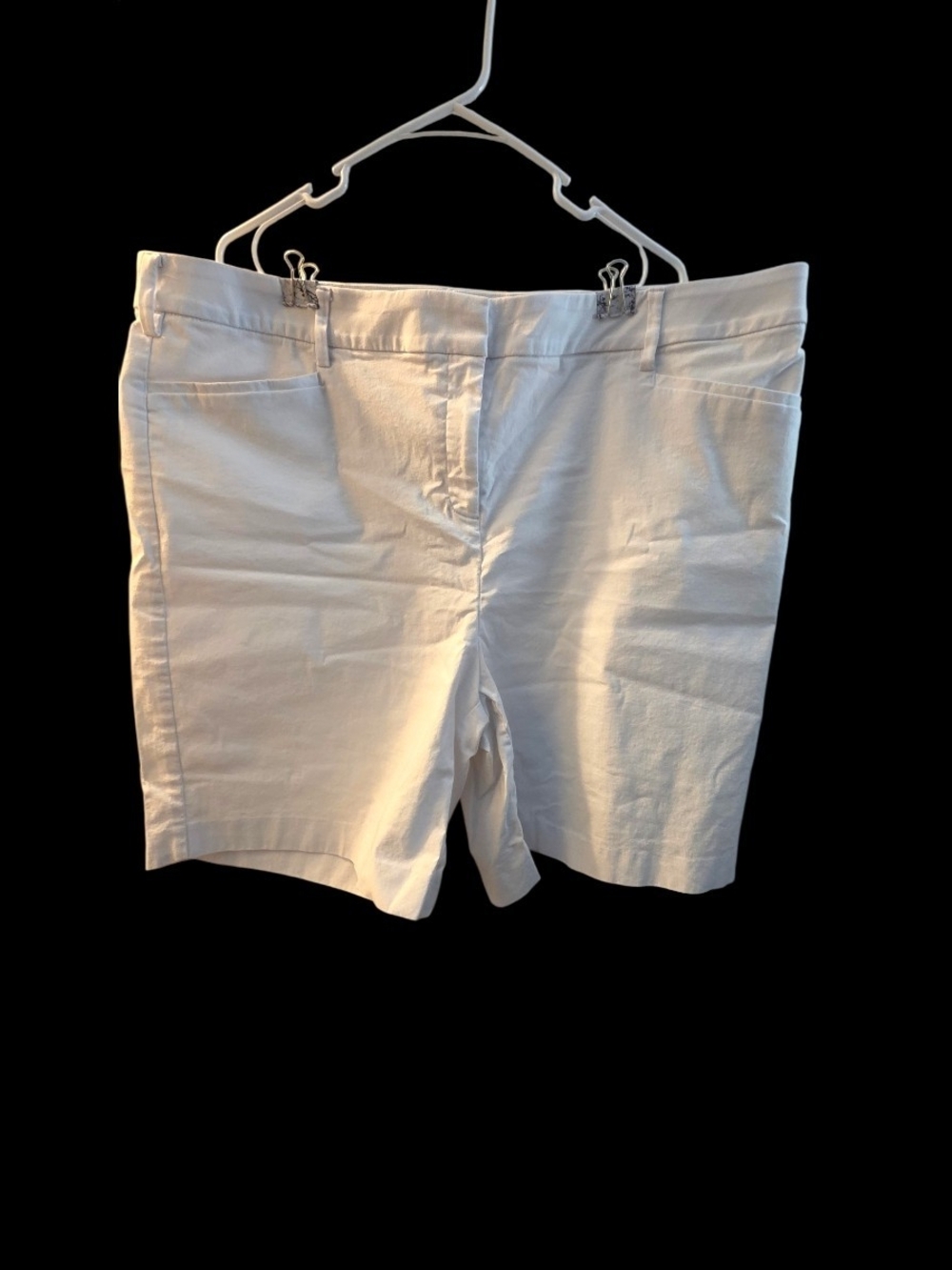 Lane Bryant White Tailored Bermuda Shorts